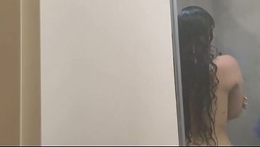 STEPMOTHER SHARES SHOWER WITH STEPSONS! - SPANISH PORN