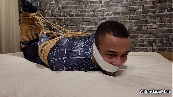 Gabriel spiderman tied up and gagged