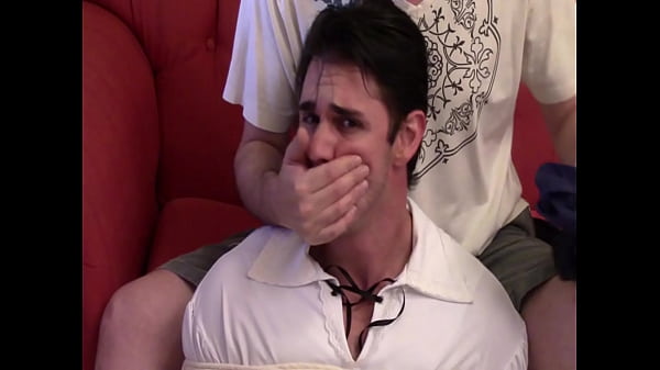 Peter handgagged, stuffed mouth with socks and ...