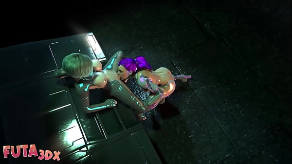 Futa3dx - Futanari Cyberpunk Big Tittied Babe Fucked By Her Big Dicked Friend