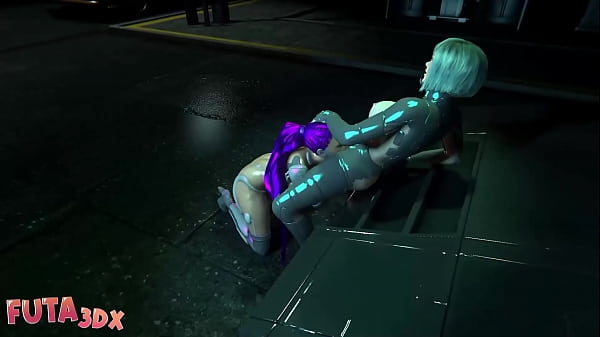 Futa3dx - Futanari Cyberpunk Big Tittied Babe Fucked By Her Big Dicked Friend