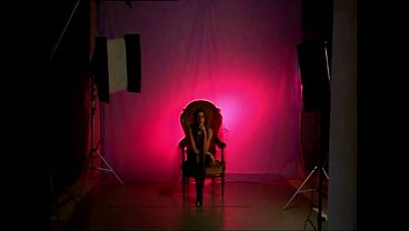 This slutty milf enjoys herself on the photo shoot with a hand in her pussy and a cock in her ass