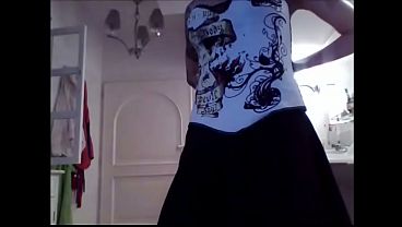 beautiful Italian girl undresses for you while saying really things against her religion