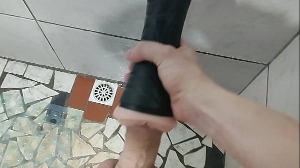 In the bath with my male vibrator