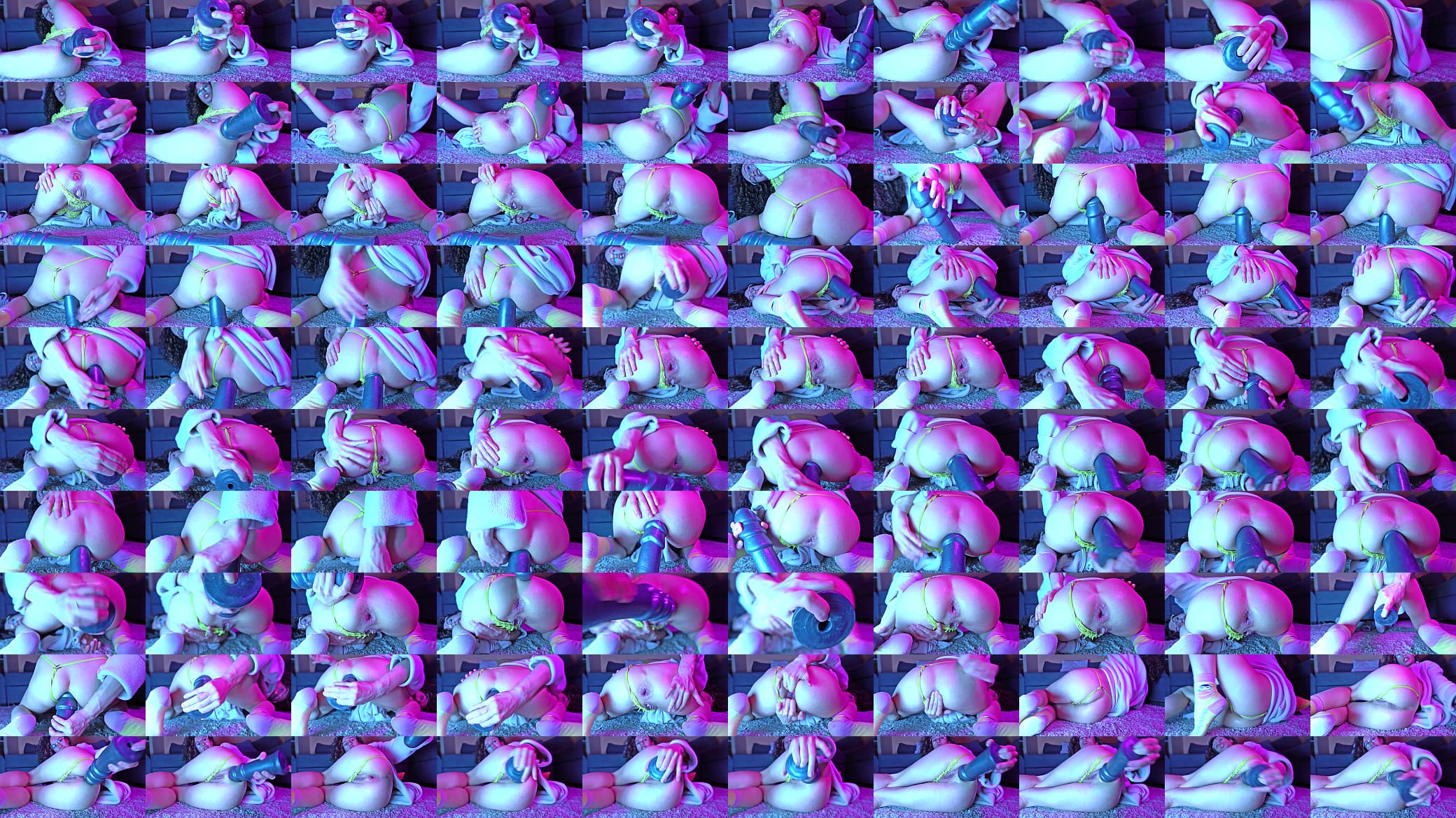 Dildo gapes and farts Stacy Bloom anal play. 预览图