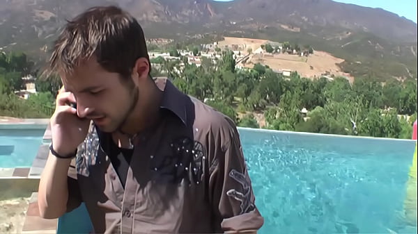 Nicole Ray works at a resort as a lifeguard and is having sex outdoors with one of her coworkers