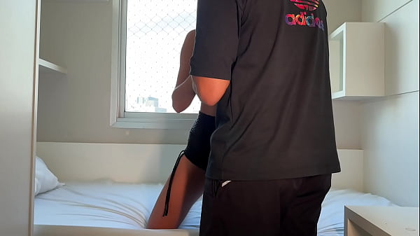 I went to my neighbor's apartment after training