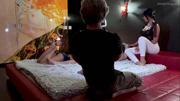 Interracial Threesome With 2 Hot Latinas Double Blowjob BTS