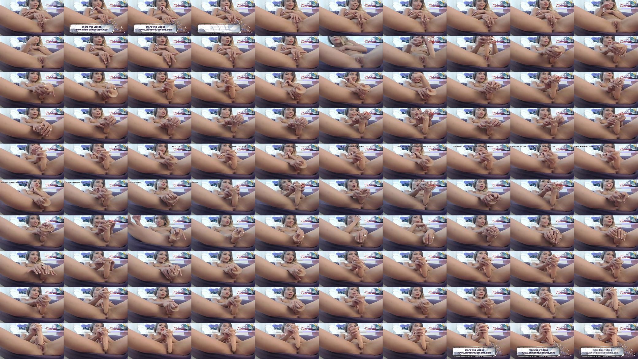 Camgirl fills her pussy with a big dildo live show webcam 预览图