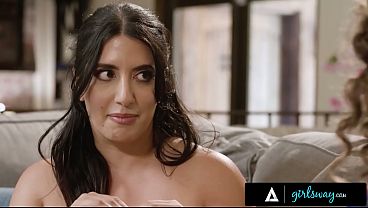 GIRLSWAY - New Courier Arabelle Raphael Teases Sarah Arabic In Spandex Then Gives In To Mutual Lust