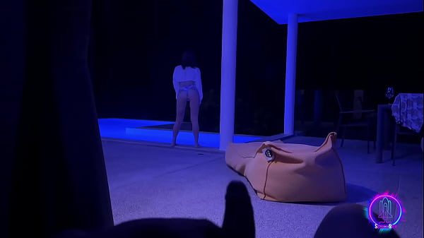 The stepsister couldn't resist and got cum on her body!