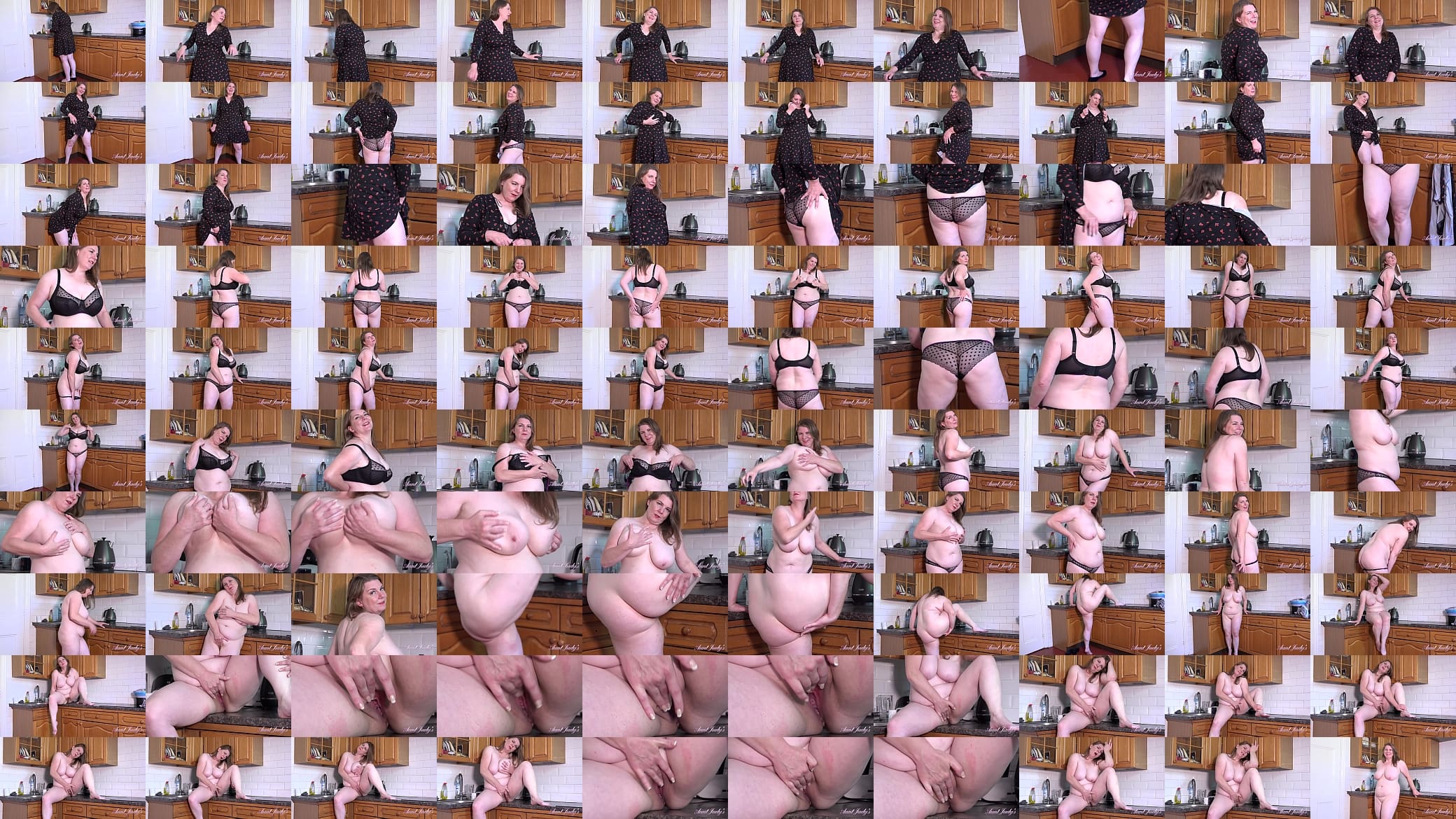 AuntJudys - Cookin&#039; in the Kitchen with 50yo Voluptuous BBW Rachel 预览图