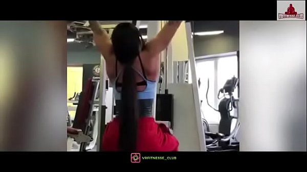 Blonde teen fucking couch in the gym