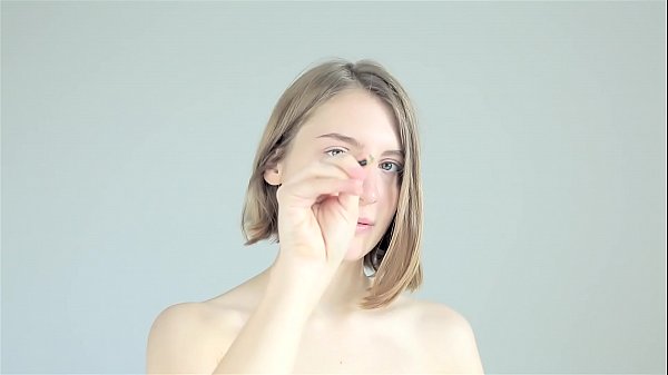 Dirty slut crushing and licking balls