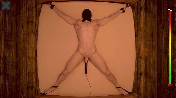Download Video - Edged to INSANITY - 20 min Restrained Chastity Vibrator Intense Prostate Edging