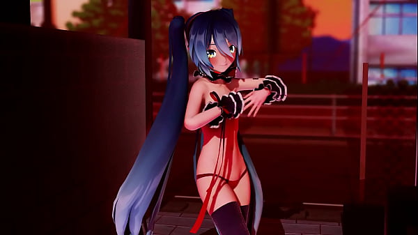 Hatsune Miku Dared To Strip In Public - Apple Pie MMD by Stranger MMD
