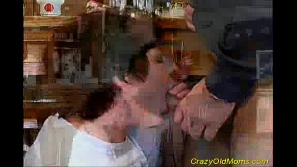 Crazy old mom gets fucked hard