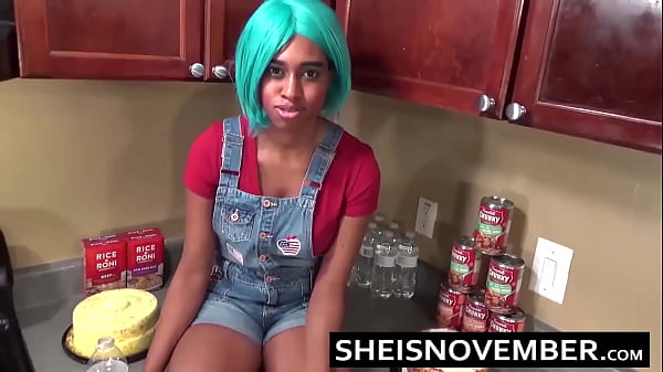HD Taboo Black Reality Pornstar Step Sister Sheisnovember, Standing While Rough Fuck Doggystyle By Black Step Brother, Big Cock Kneeling Closeup Blowjob, And Big Cock Cum Facial, After Hardcore Standing Sex In The Kitchen by Msnovember