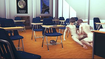 Sex in classroom 3d