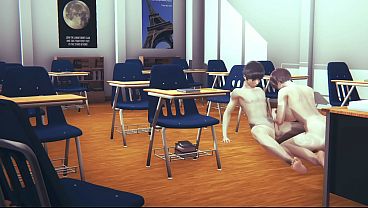 Sex in classroom 3d