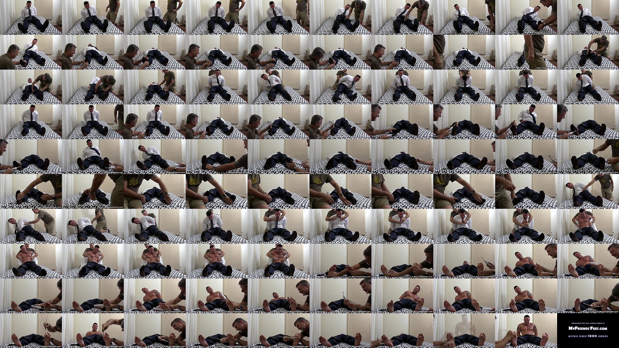 Office hunk restrained for merciless tickling session 预览图
