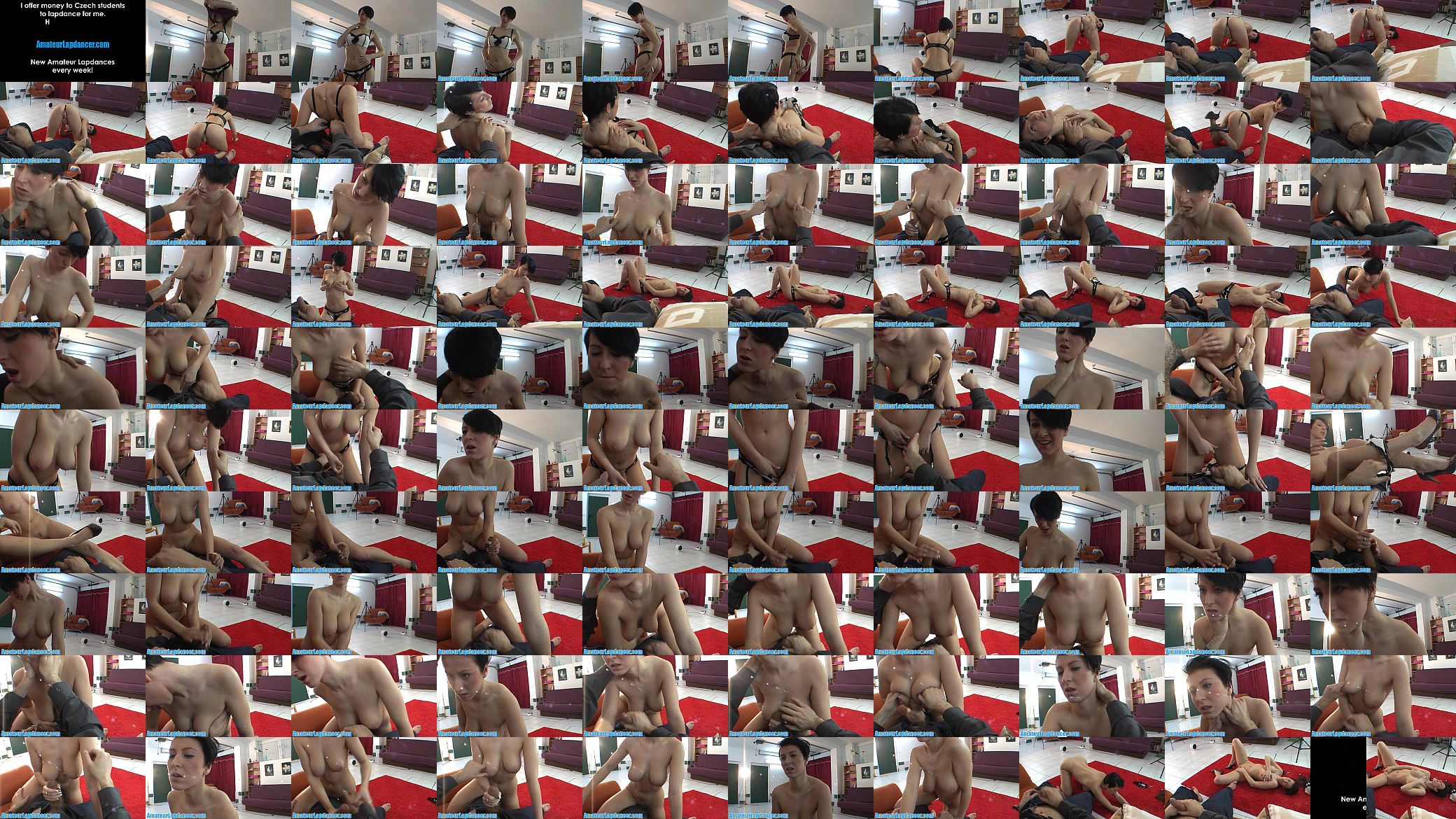 Short-haired chick does sexy lapdance 预览图
