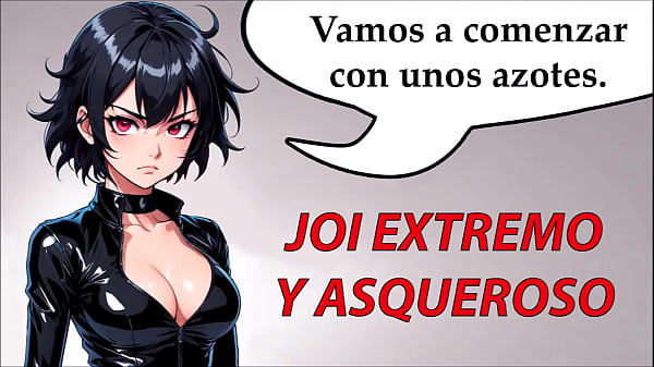 JOI extreme and disgusting hentai in Spanish.