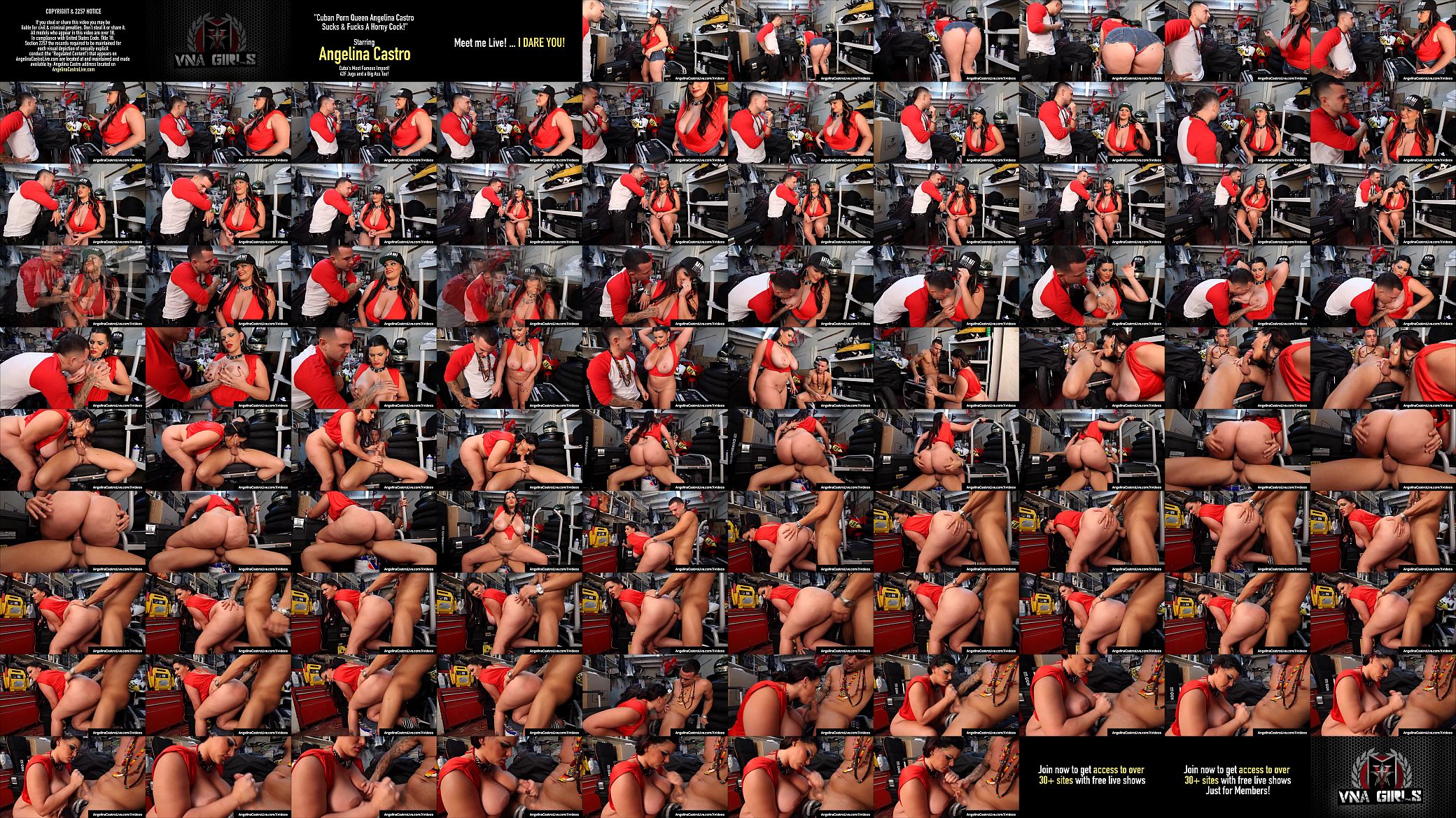Cuban Porn Queen Angelina Castro Sucks &amp; Fucks A Horny Cock! 预览图