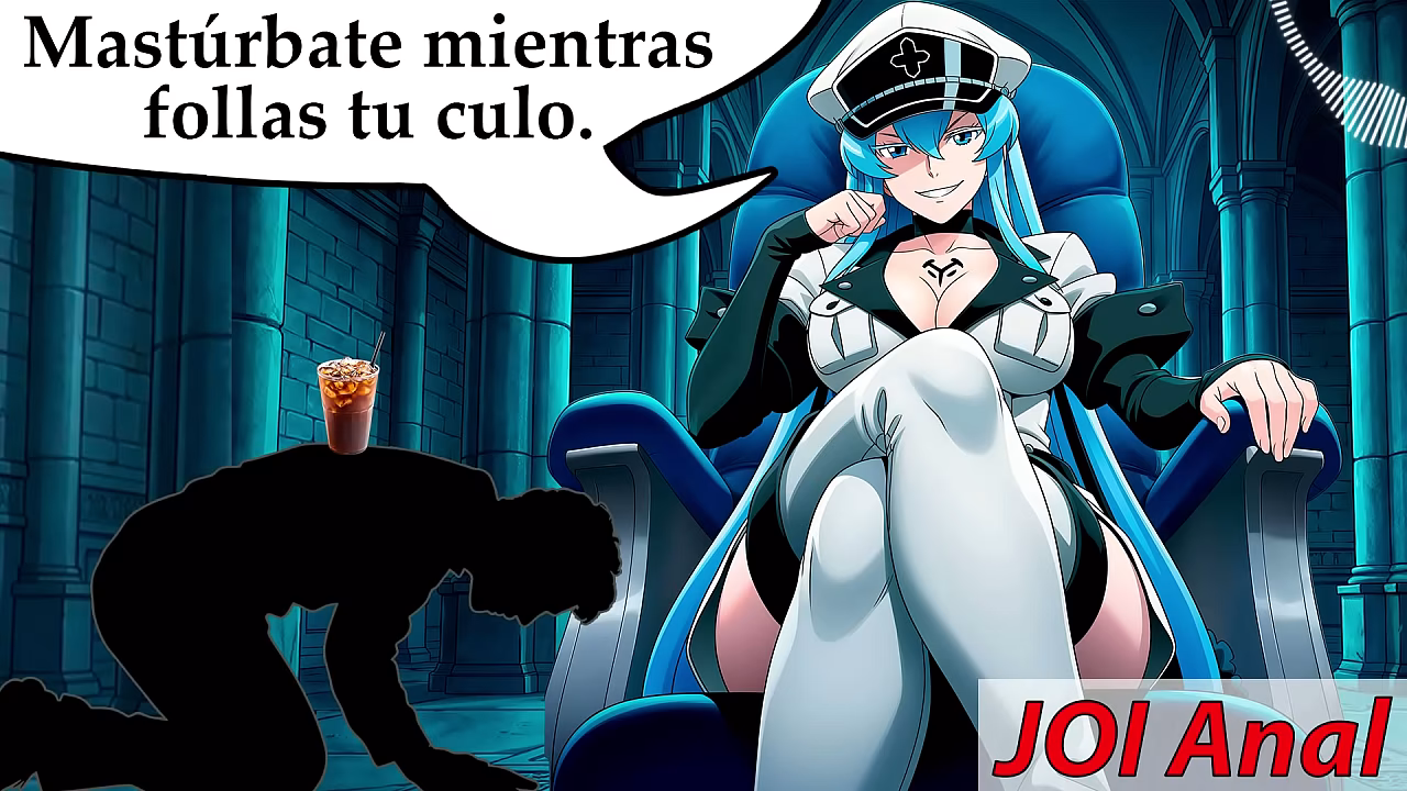 JOI ANAL para MUY sumisos. Esdeath te transforma en contenedor de semen.