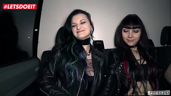 LETSDOEIT - Tattooed Babes Hook Up In The Bus