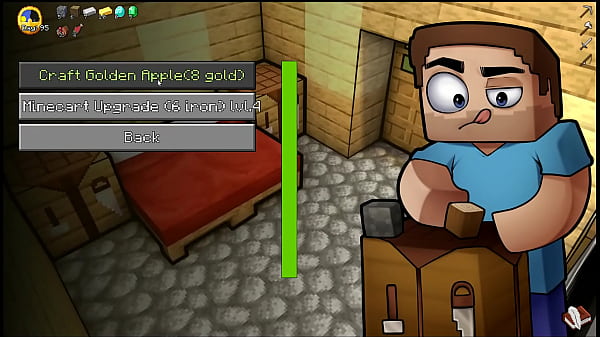HornyCraft [ Parody Hentai game PornPlay ] Ep.20 the creeper girl massive tits burst out of her bikini at the beach
