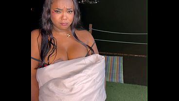 Busty brunette cheats on her husband with the owner of the house