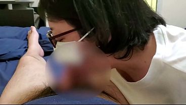 A married woman gets excited as she eagerly sucks on a penis.