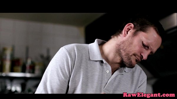 Deepthroating eurobabe assfucked in kitchen