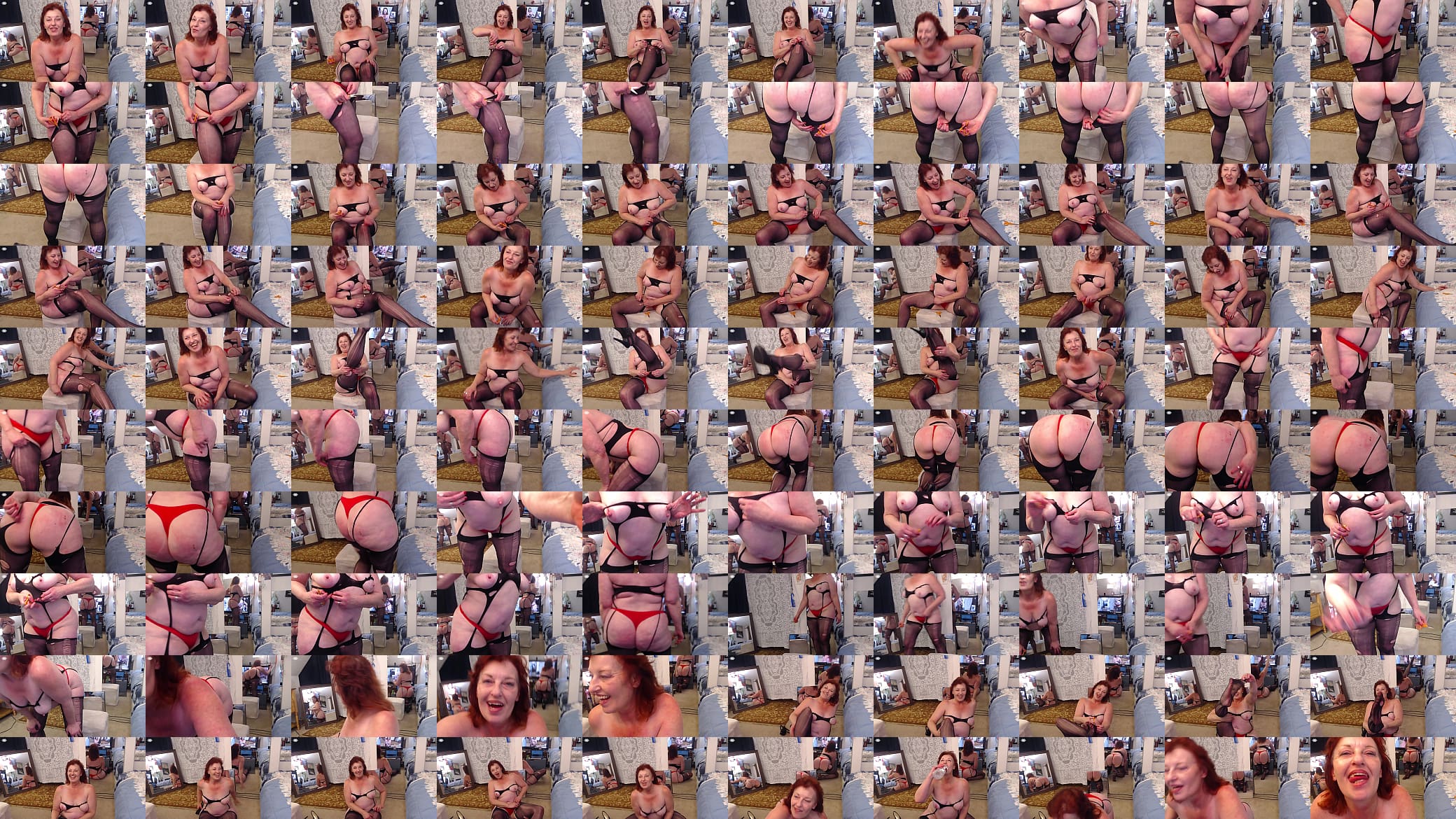 Watch as I shred my stockings. Fun and silly video watching the runs I make in my super large ridiculous pantyhose. 预览图