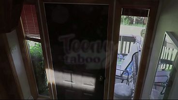 Couch Surfing Stella Sedona Has Pussy Filled With Cum