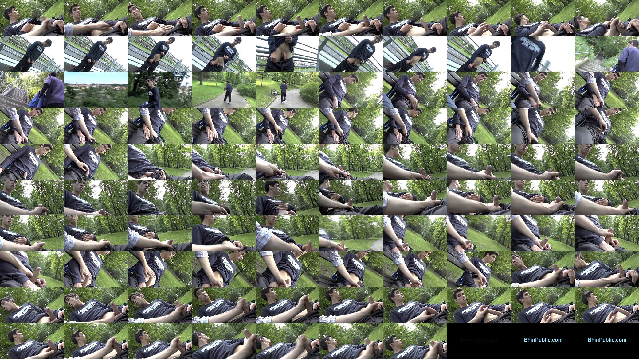 Gay Amateur Public Handjob in a Park! 预览图