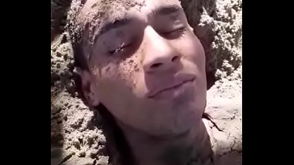 They put it on him and it falls in his eyes