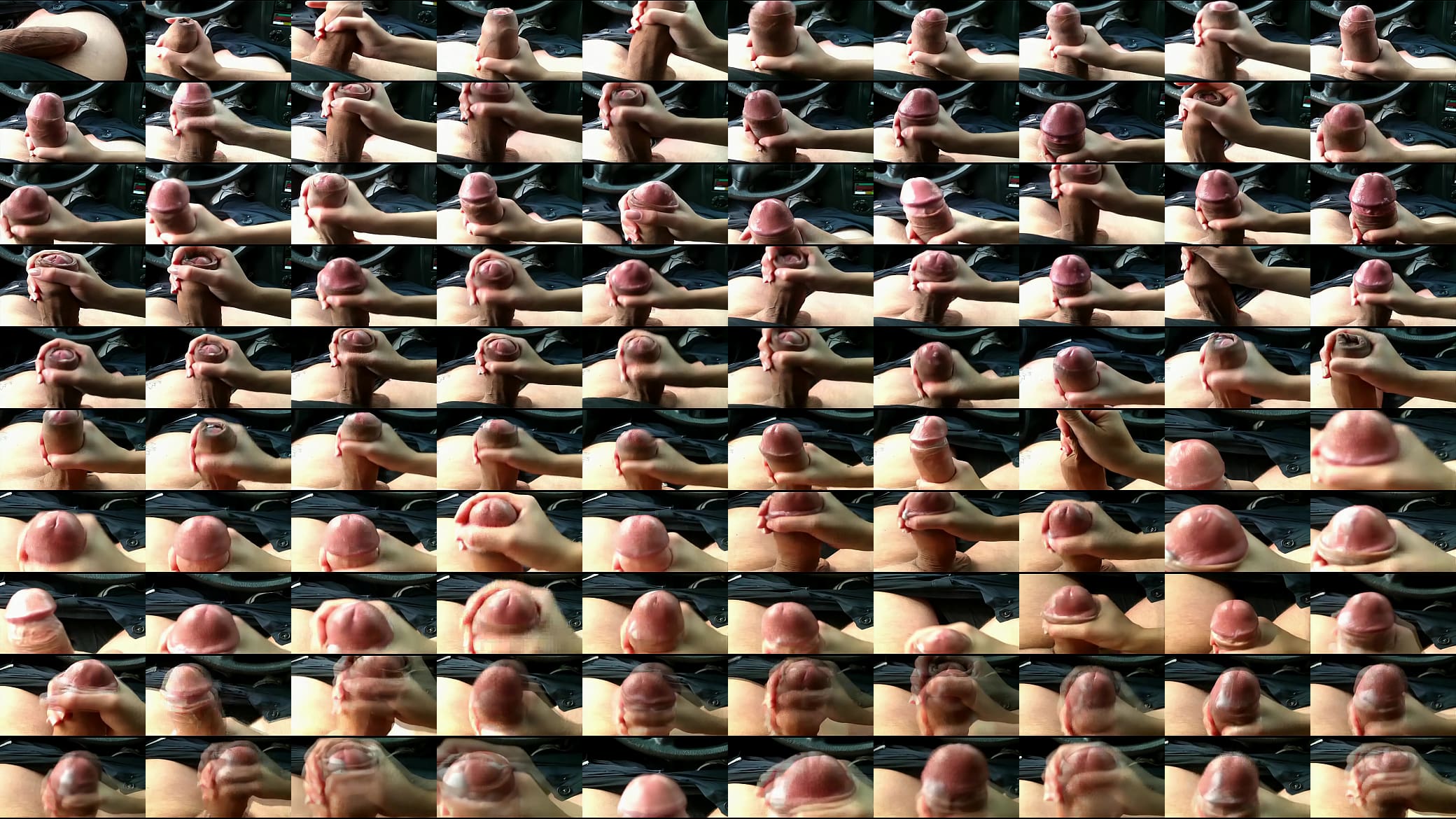 Thick cock hand job in a car 预览图