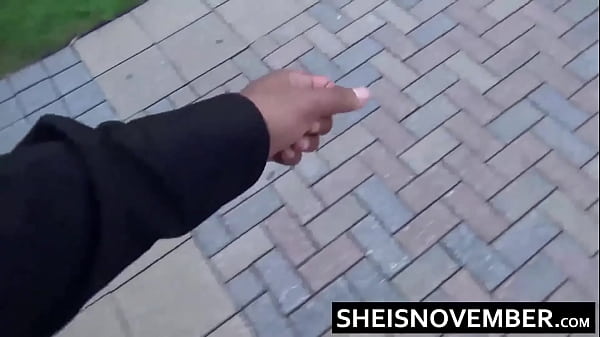 Download Video - I'm Meeting My Professor In A Public Restaurant Restroom For A Blowjob To Pass His Class&comma; Hot Black Young Slut Student Sheisnovember Flashing Her Big Natural Tits&comma; Round Areolas&comma; And Brown Booty Before Sucking His Big Cock By Msnovember