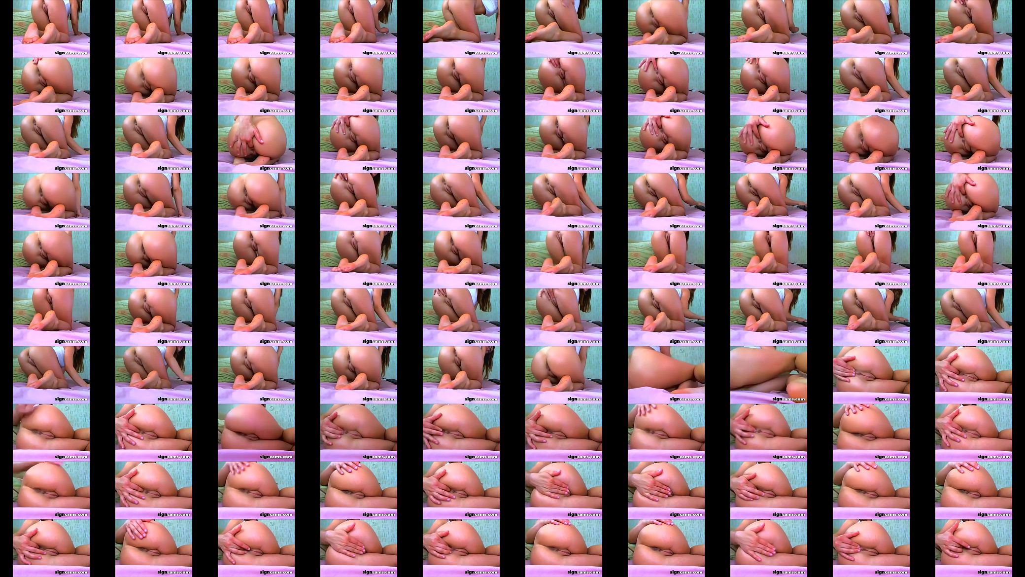 Teen fingers round ass on webcam 预览图