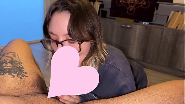 quiet nerdy girl gives the best head   deepthroat, ball licking, gagging, sloppy mouth fuck