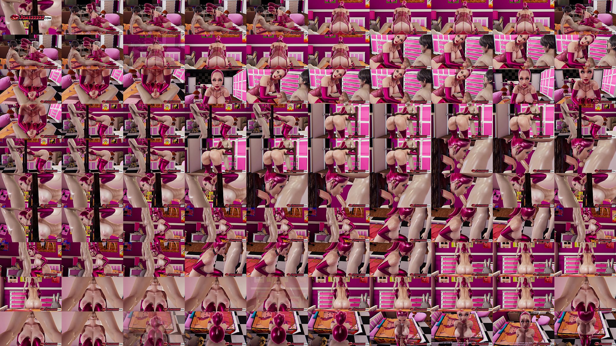 Big Tits Rena in Pink Lingerie Rule34 Animation - Handjob for Big Dick Stroking, Gloryhole Mouth Fuck with Close-Up Views, and Sitting Blowjob with Cumshot 预览图