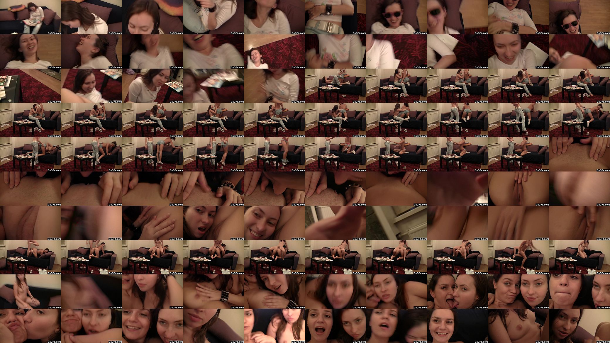 Dagfs - Young Brunette Lesbians Couple having A Blast 预览图