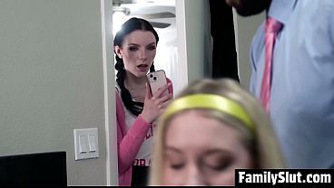 Bible Study Turns Naughty When Kallie Teases Her Stepdad Will and Gets Spanked