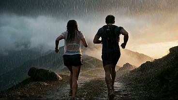 Excellent weather for jogging and then fucking in the rain (AI-generated content)