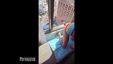 Horny blonde MILF cums for you in a luxury Las Vegas suite starring Ivy Lace
