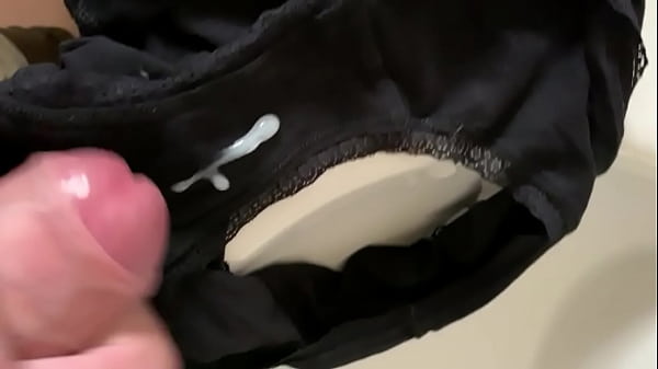 Cumshot on panties