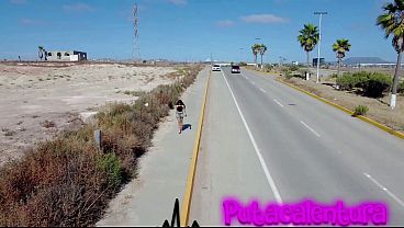 From Following Her with the Drone to Fucking Her in the Mansion - Casting Ferlucii Flores with Blowjob in the Car and Oral Creampie