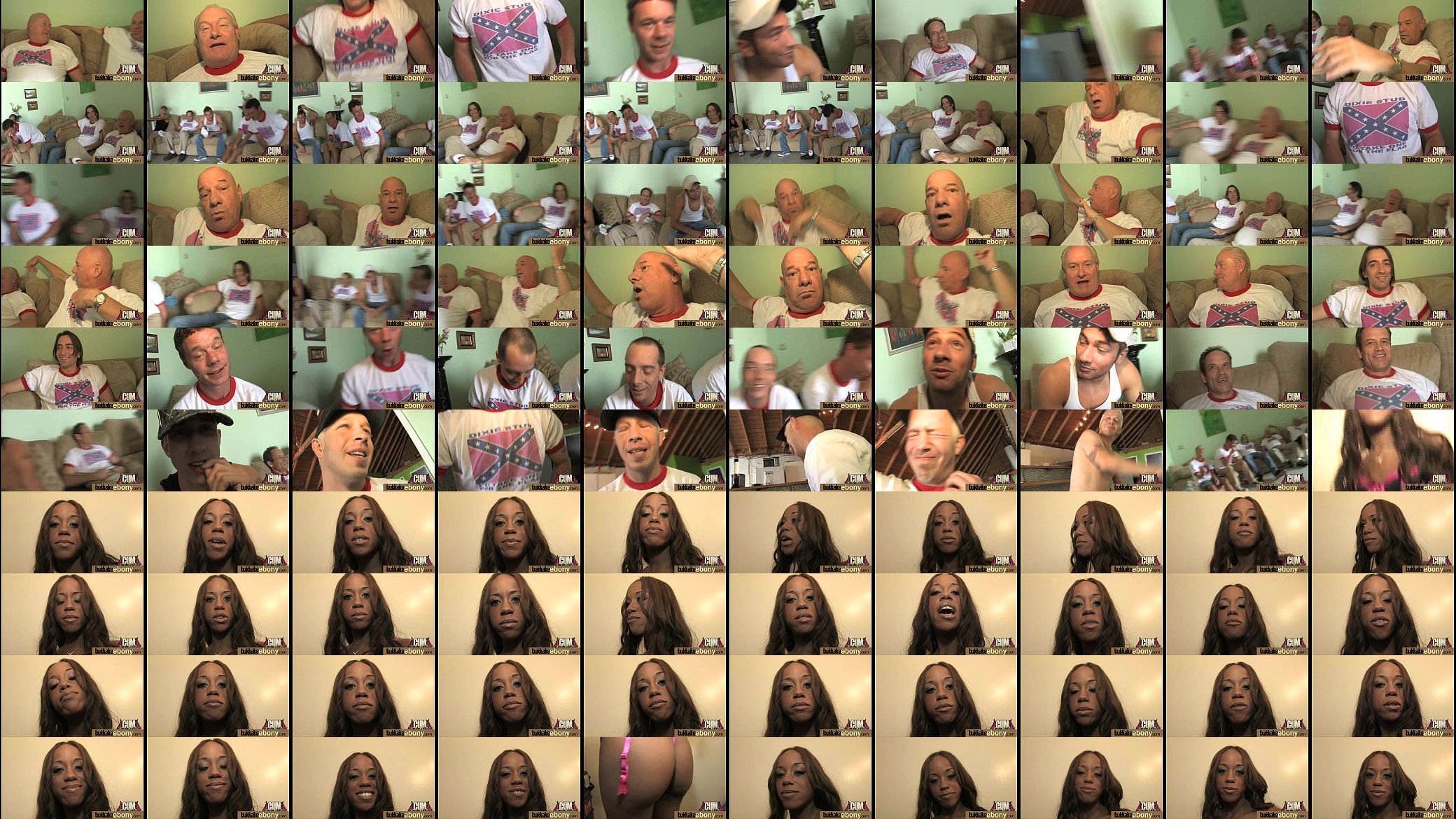Hot ebony bukkake gangbang 18 预览图